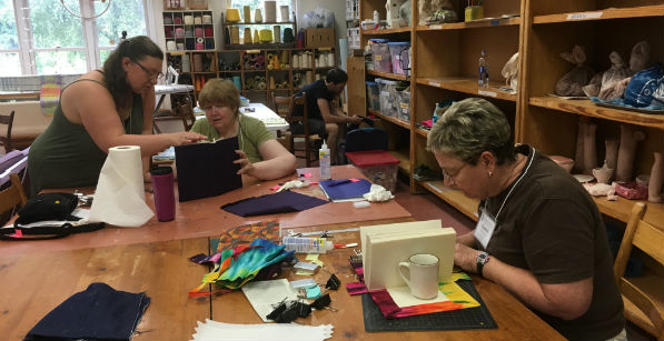 "Altered Book-making" workshop with Jesse White
