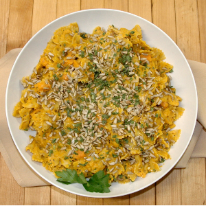Farfalle Pasta with Butternut Squash and Toasted Pine Nuts