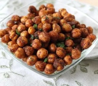 Sweet & Spicy Roasted Chickpeas